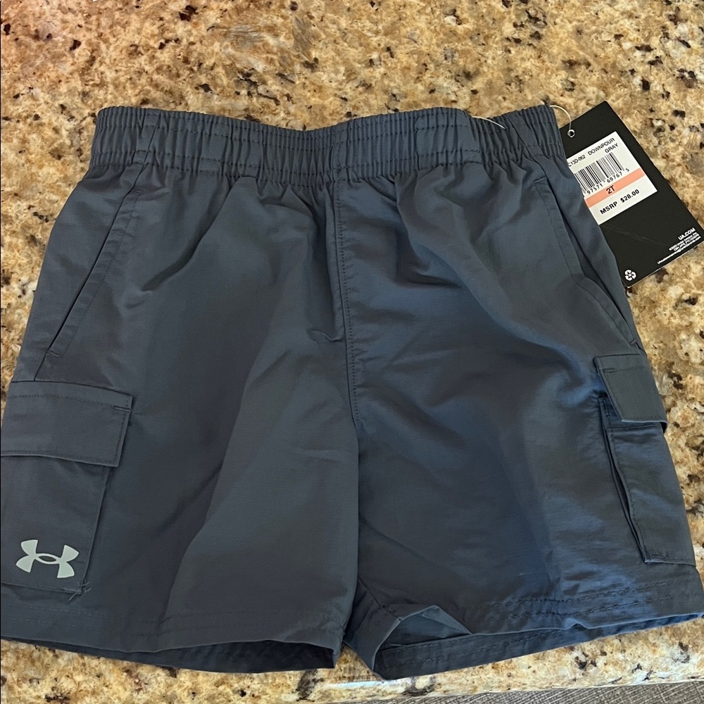 Under Armour Kids Dark Blue/Gray Athletic Shorts